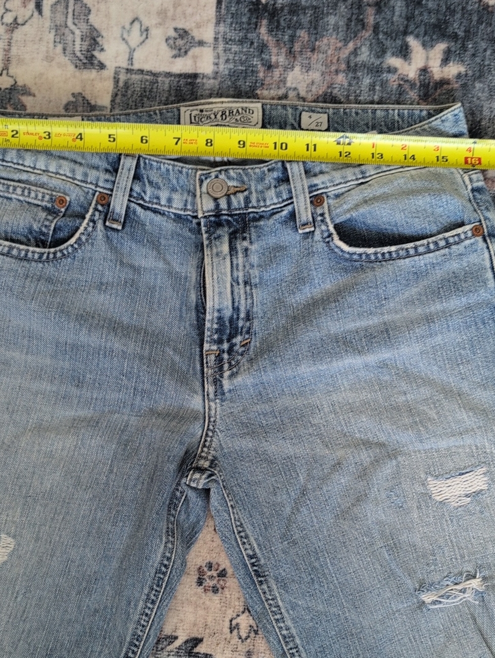 Vintage Y2K Lucky Brand Distressed Sienna Slim Boyfriend Jeans - Picture 11 of 14